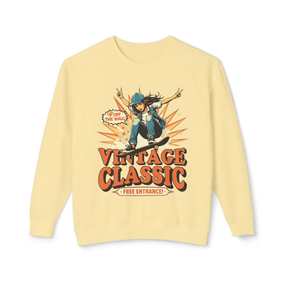 Vintage Classic Unisex Lightweight Crewneck Sweatshirt - Image 21