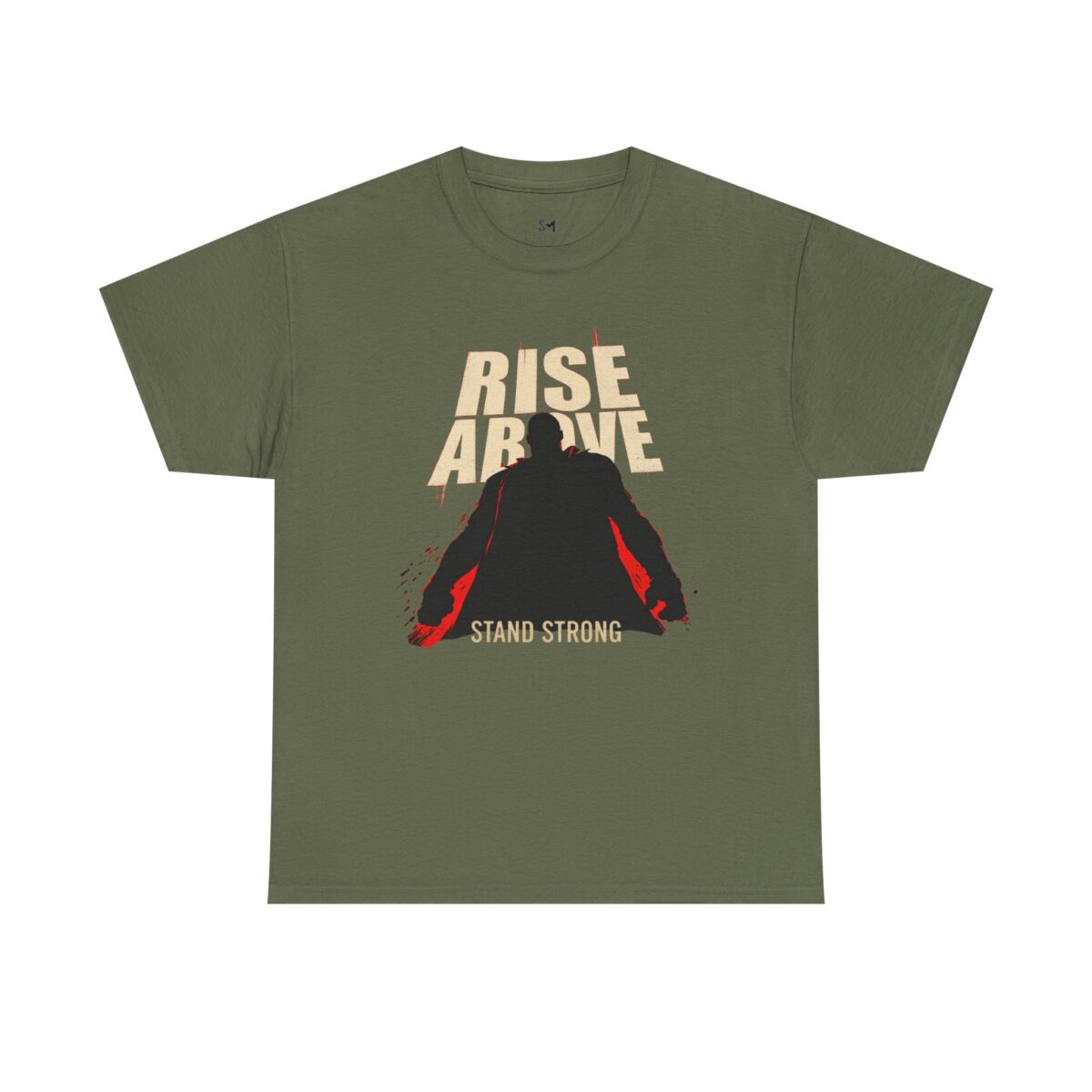 Rise above Unisex Heavy Cotton Tee - Image 5