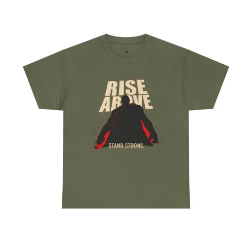 Rise above Unisex Heavy Cotton Tee - Image 5