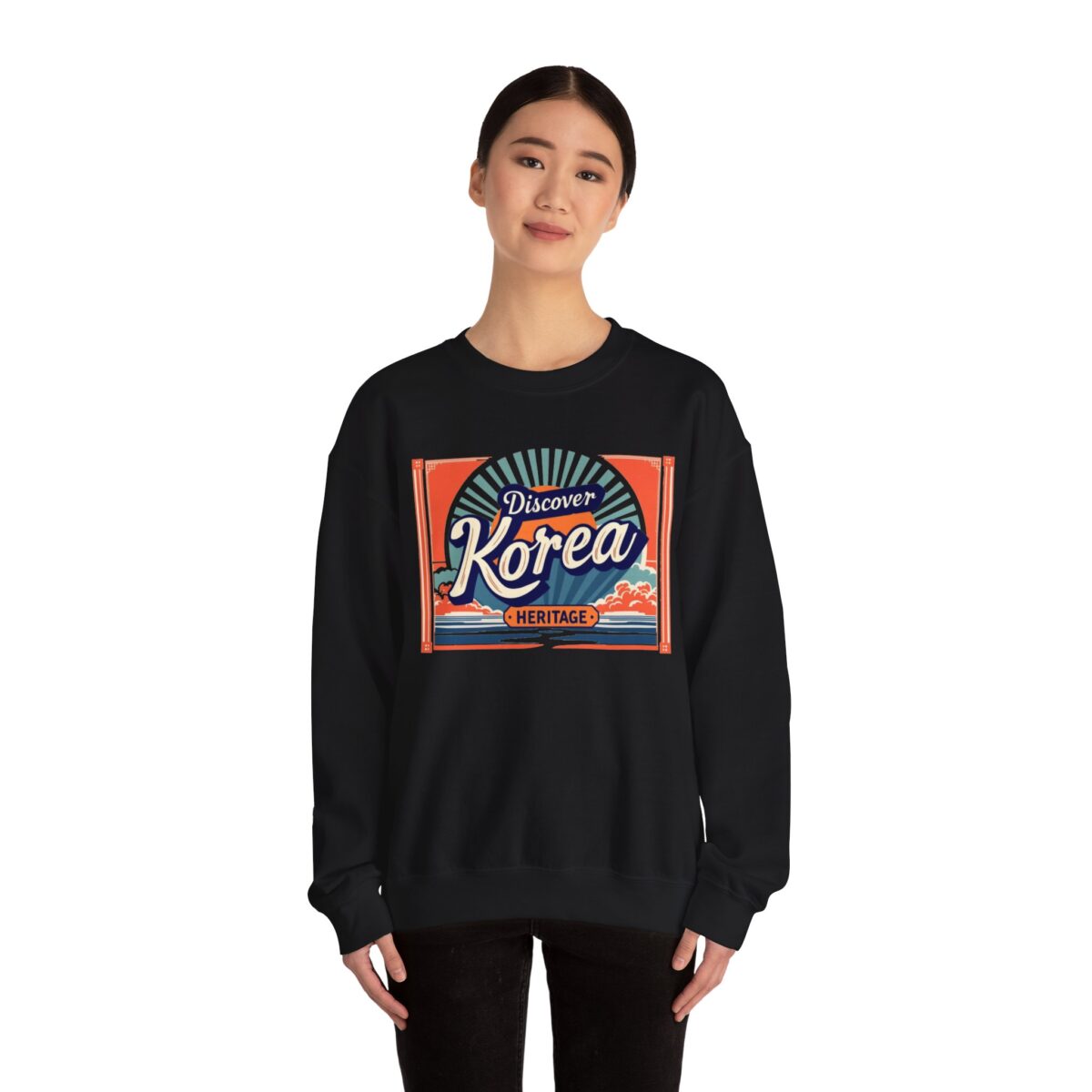 Discover Korea heritage Unisex Heavy Blend™ Crewneck Sweatshirt - Image 12