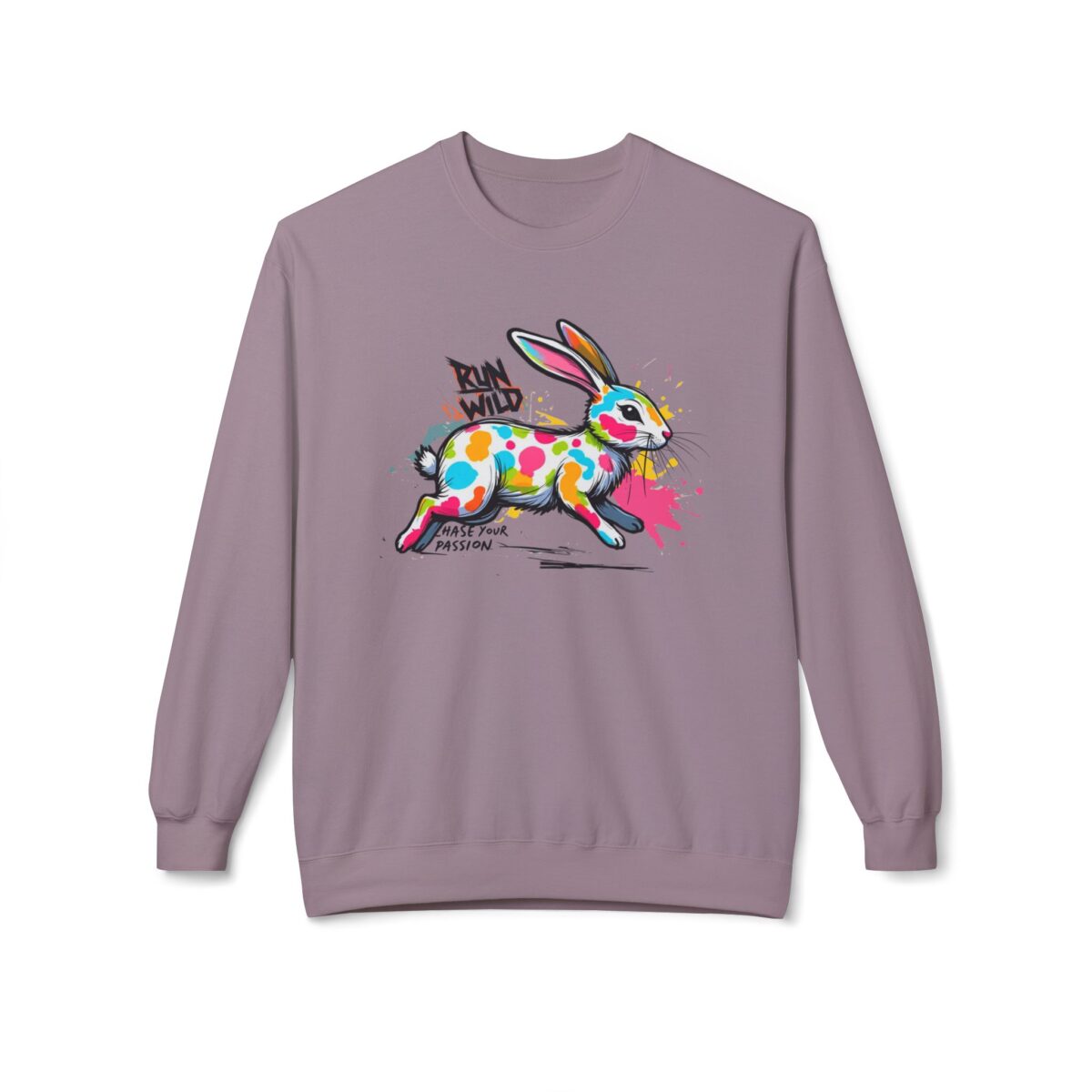 Run wild Unisex Midweight Softstyle Fleece Crewneck Sweatshirt - Image 17