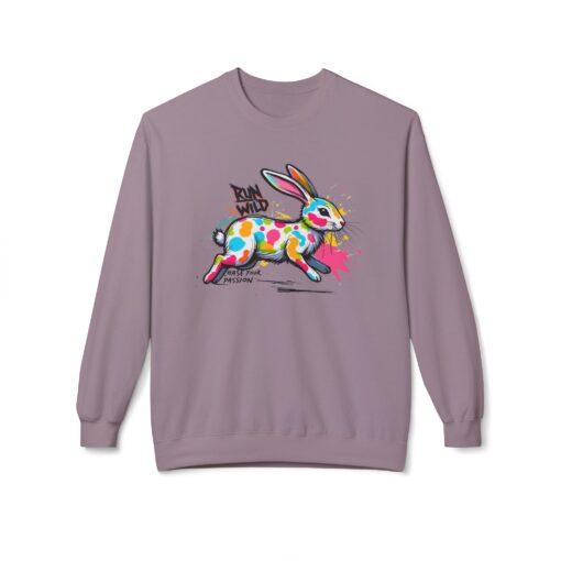 Run wild Unisex Midweight Softstyle Fleece Crewneck Sweatshirt - Image 17