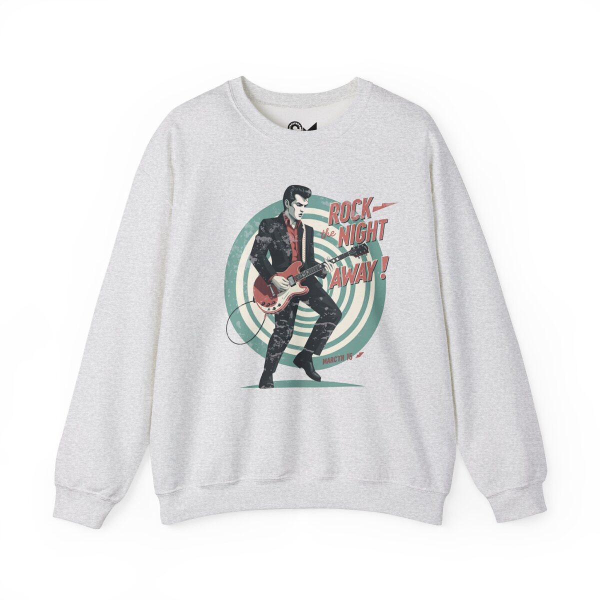 Rock the night Unisex Heavy Blend™ Crewneck Sweatshirt - Image 5