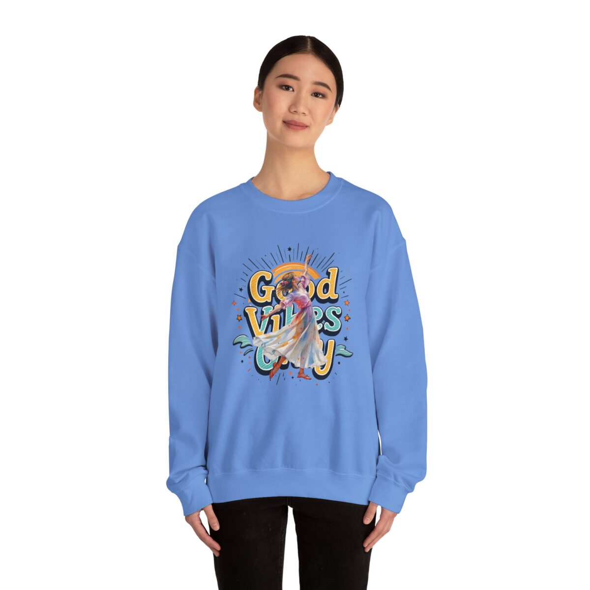 Good vibes only Unisex Heavy Blend™ Crewneck Sweatshirt - Image 32