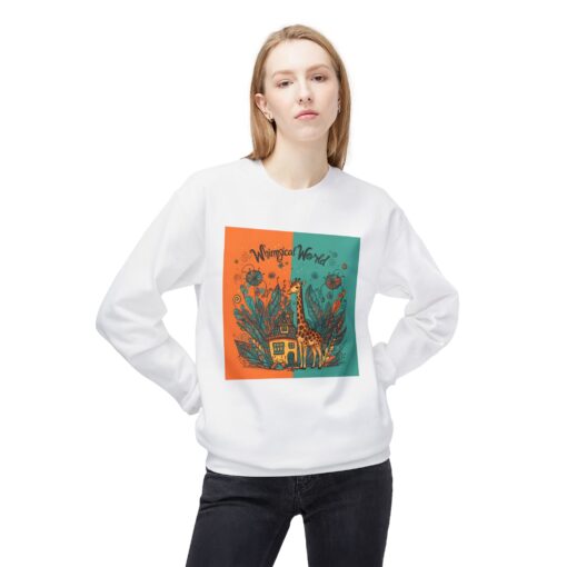 Whimsical World Unisex Midweight Softstyle Fleece Crewneck Sweatshirt - Image 3