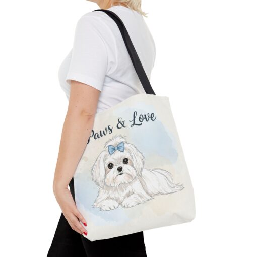 Paws & Love Dog Tote Bag - Cute Pet Lover's Carryall - Image 8