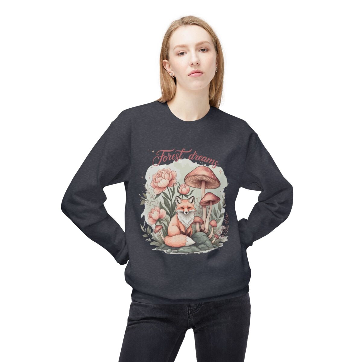 Forest dream Unisex Midweight Softstyle Fleece Crewneck Sweatshirt - Image 23