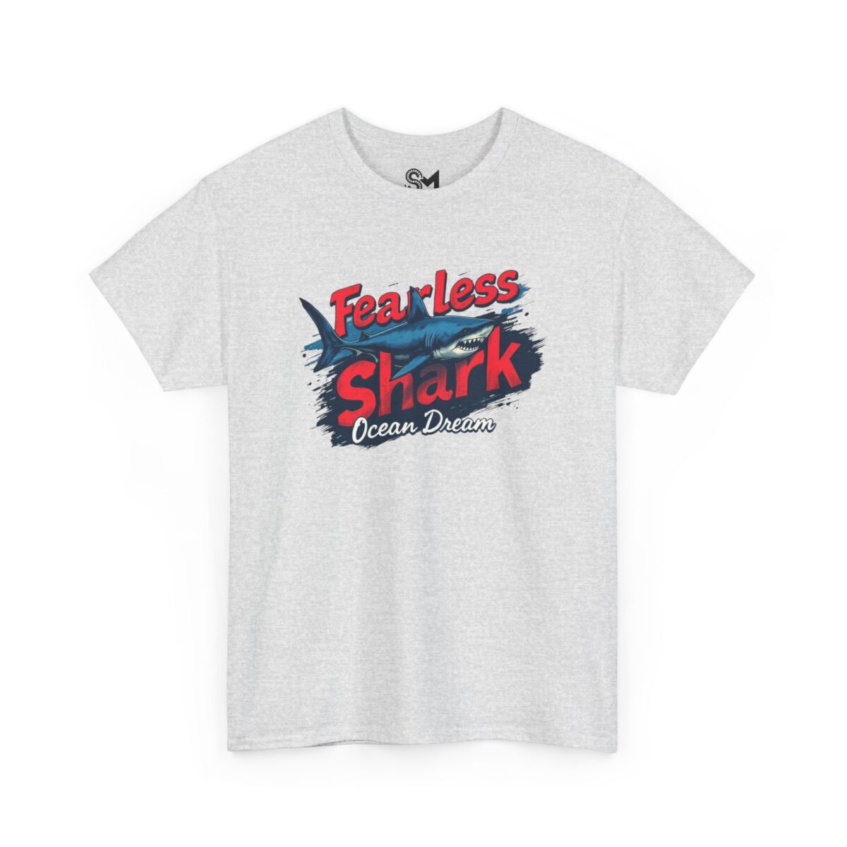 Fearless shark Unisex Heavy Cotton Tee - Image 7