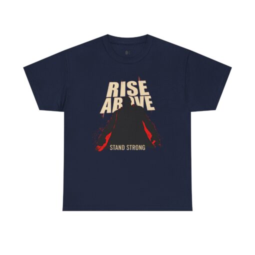Rise above Unisex Heavy Cotton Tee - Image 13
