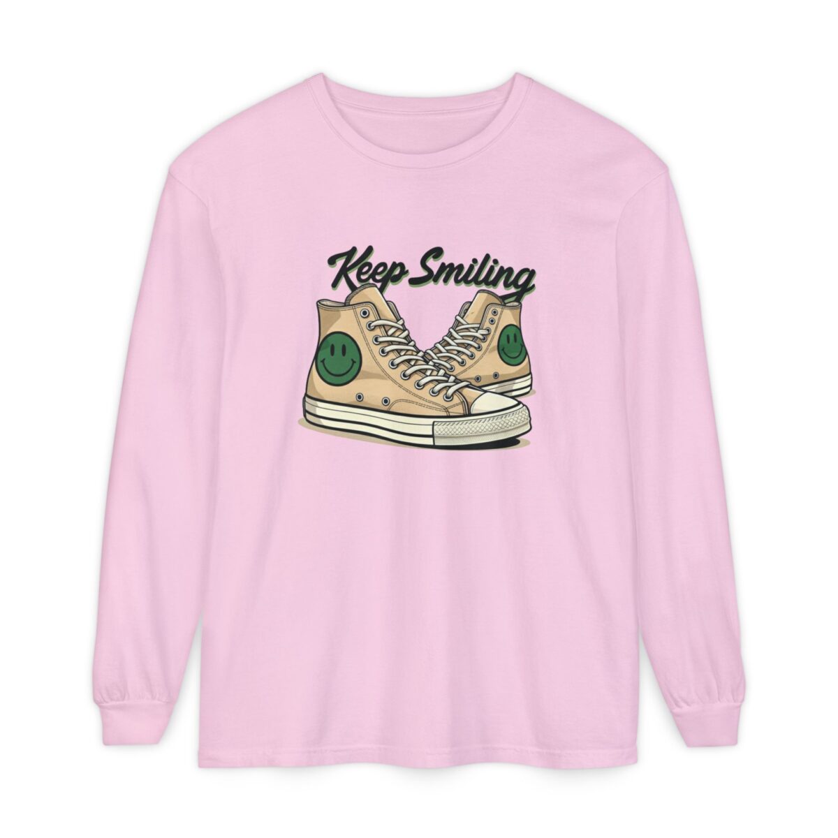 Copy of Keep smiling Unisex Garment-dyed Long Sleeve T-Shirt - Image 29