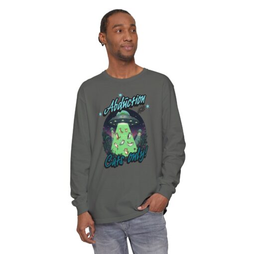 Abduction cats only! Unisex Garment-dyed Long Sleeve T-Shirt - Image 31