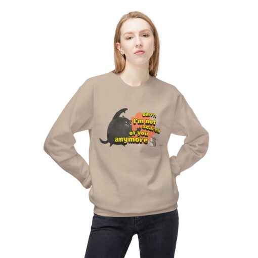 I'm not scared of you anymore Unisex Midweight Softstyle Fleece Crewneck Sweatshirt - Image 3
