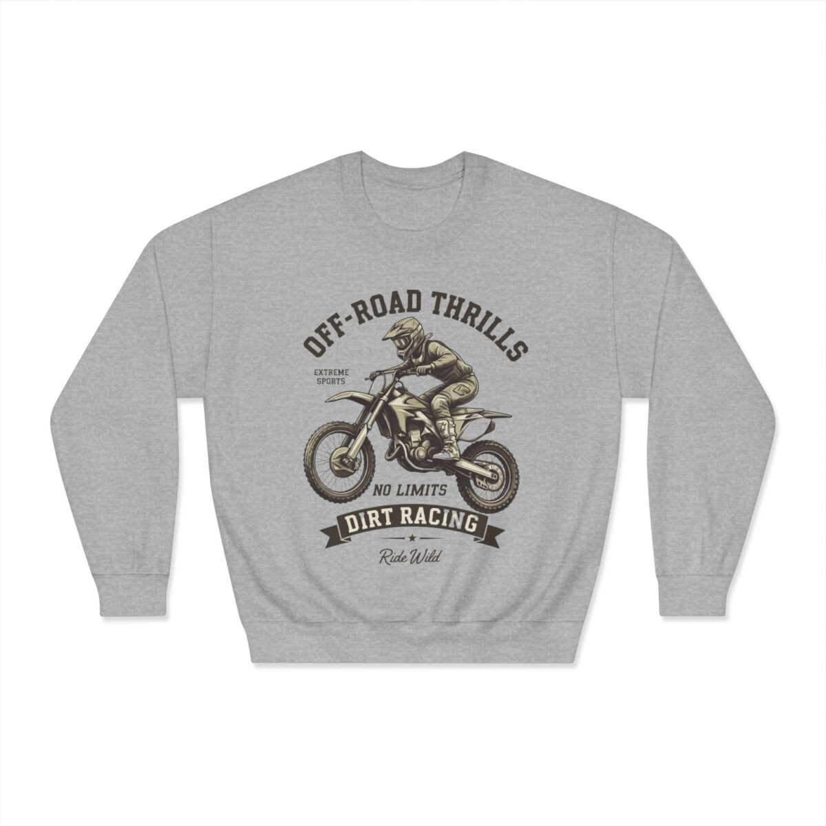 Off-road thriller Unisex DryBlend® Crewneck Sweatshirt - Image 9