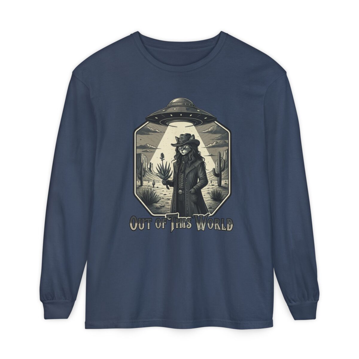 Out of this world Unisex Garment-dyed Long Sleeve T-Shirt