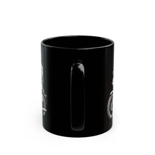 Motorcycle Rider with Coffee Black Mug (11oz, 15oz) - Image 4