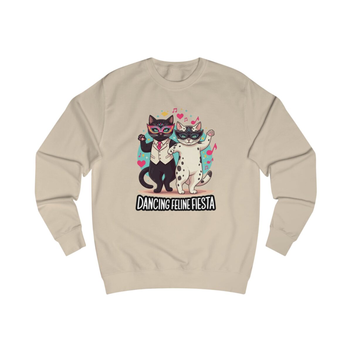 Dancing Feline Fiesta Unisex Sweatshirt - Image 5