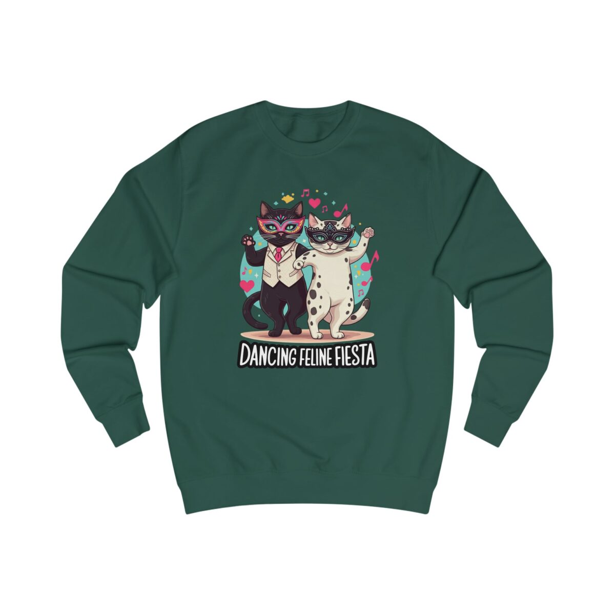 Dancing Feline Fiesta Unisex Sweatshirt - Image 13