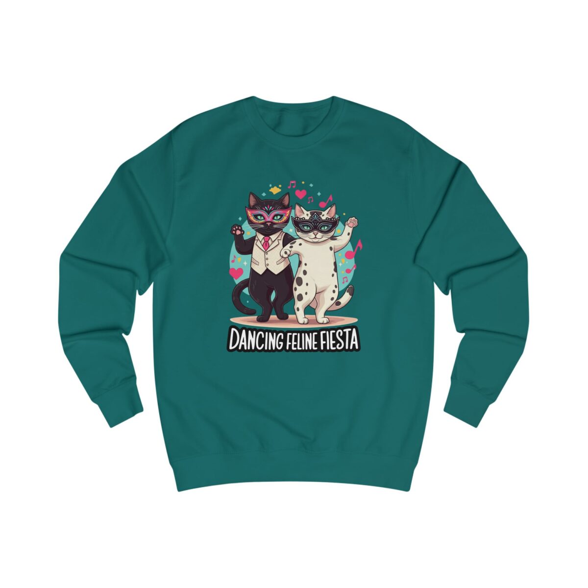 Dancing Feline Fiesta Unisex Sweatshirt - Image 15