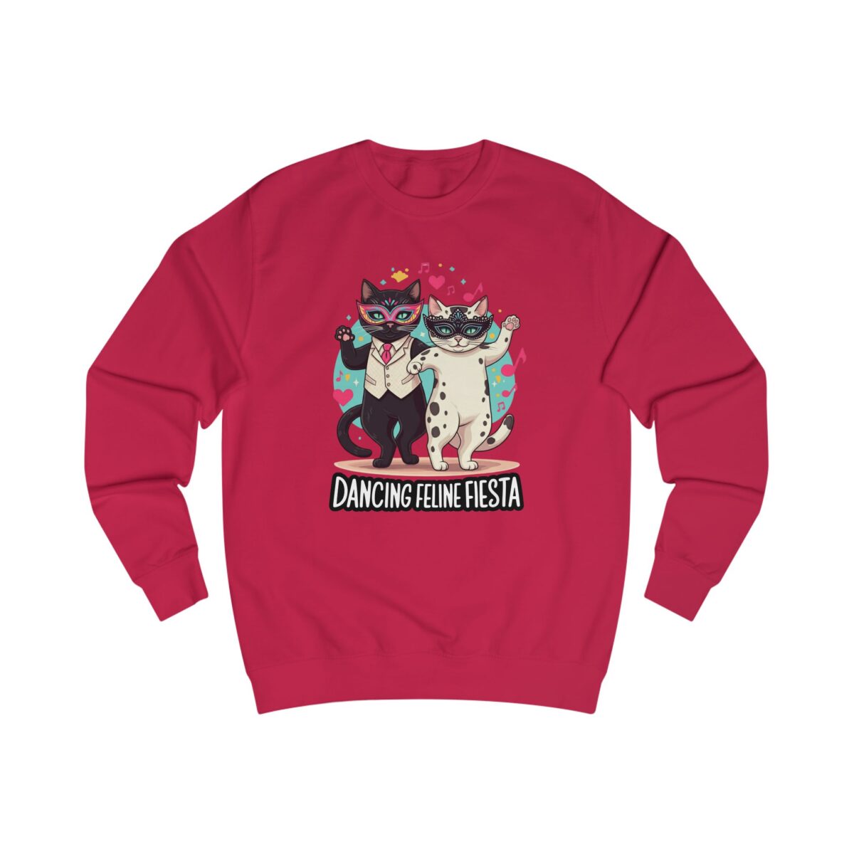 Dancing Feline Fiesta Unisex Sweatshirt - Image 23