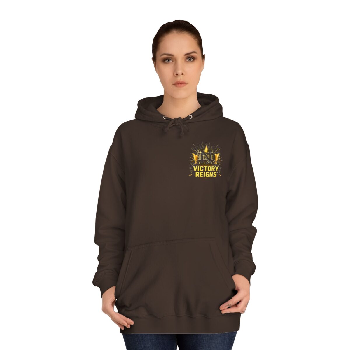 Victory reigns Unisex College Hoodie - Image 4