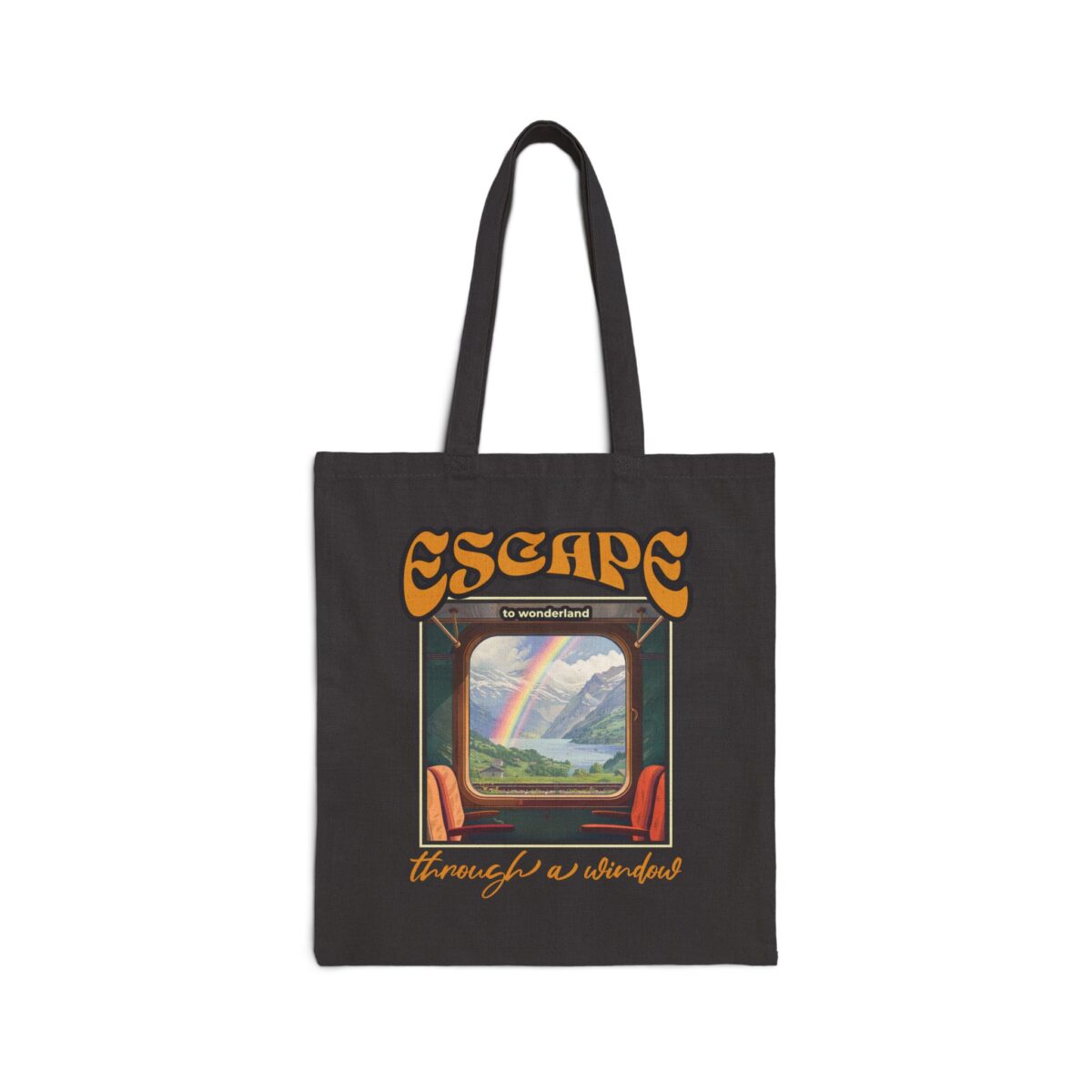 To wonderland Cotton Canvas Tote Bag - Image 5