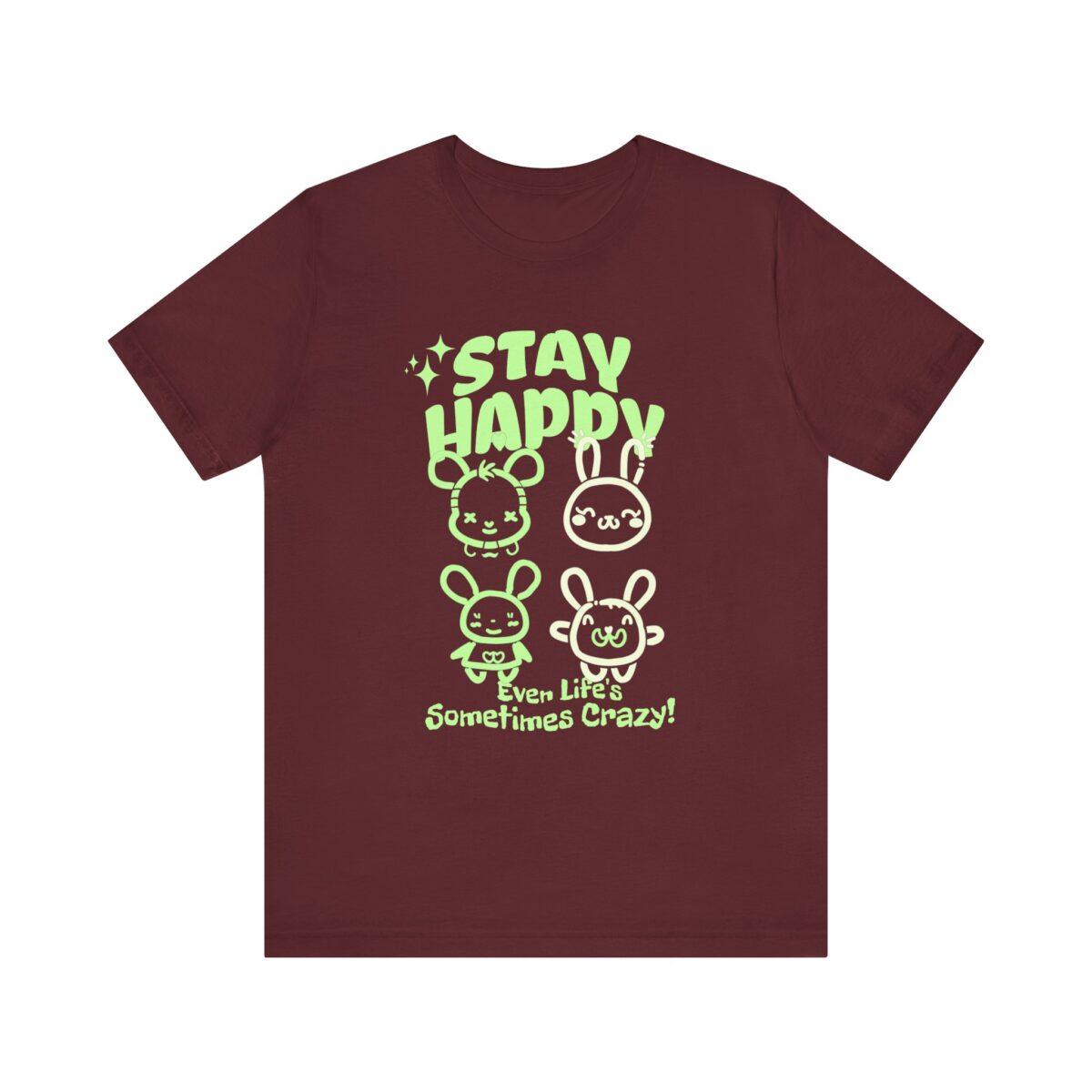 Stay happy Unisex Jersey Short Sleeve Tee - Image 17