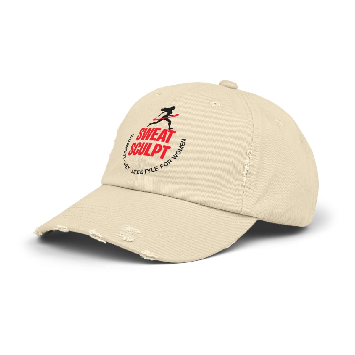 Sweat Sculpt Unisex Distressed Cap - Image 2