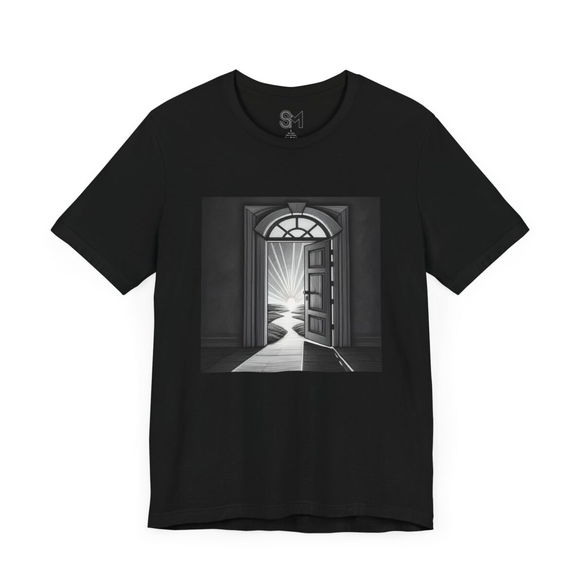 The door is open Unisex Jersey Short Sleeve Tee - Image 3