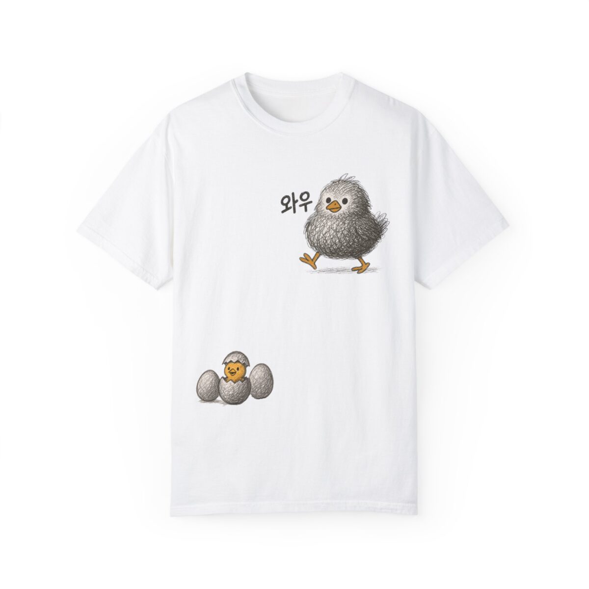 Funny Chick Illustration Unisex T-Shirt - Cute Bird Design for Animal Lovers