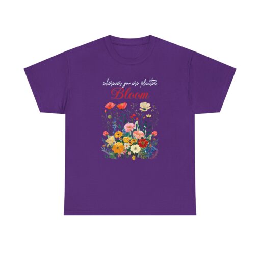 Bloom Unisex Heavy Cotton Tee - Image 41