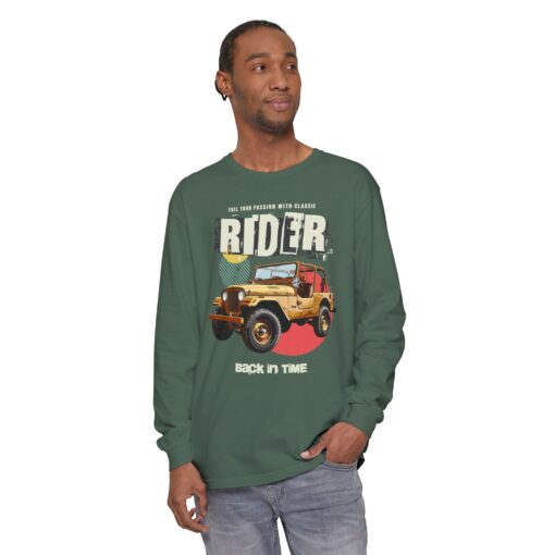 Rider Back in Time Unisex Garment-dyed Long Sleeve T-Shirt - Image 19