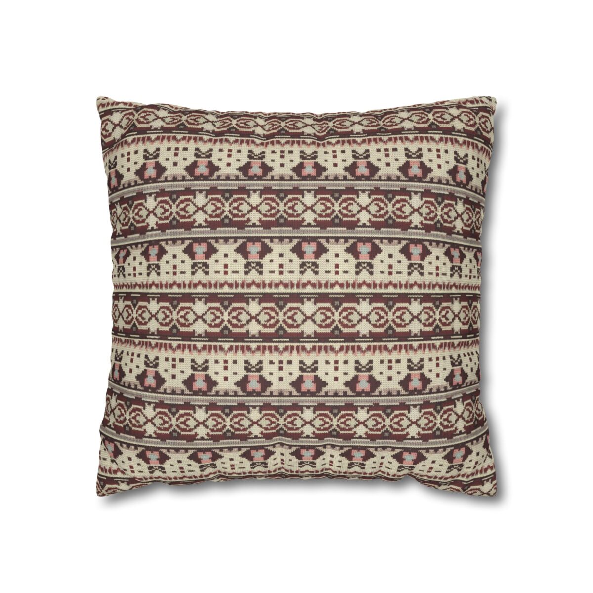 Vintage Cozy Faux Suede Square Pillowcase - Image 5