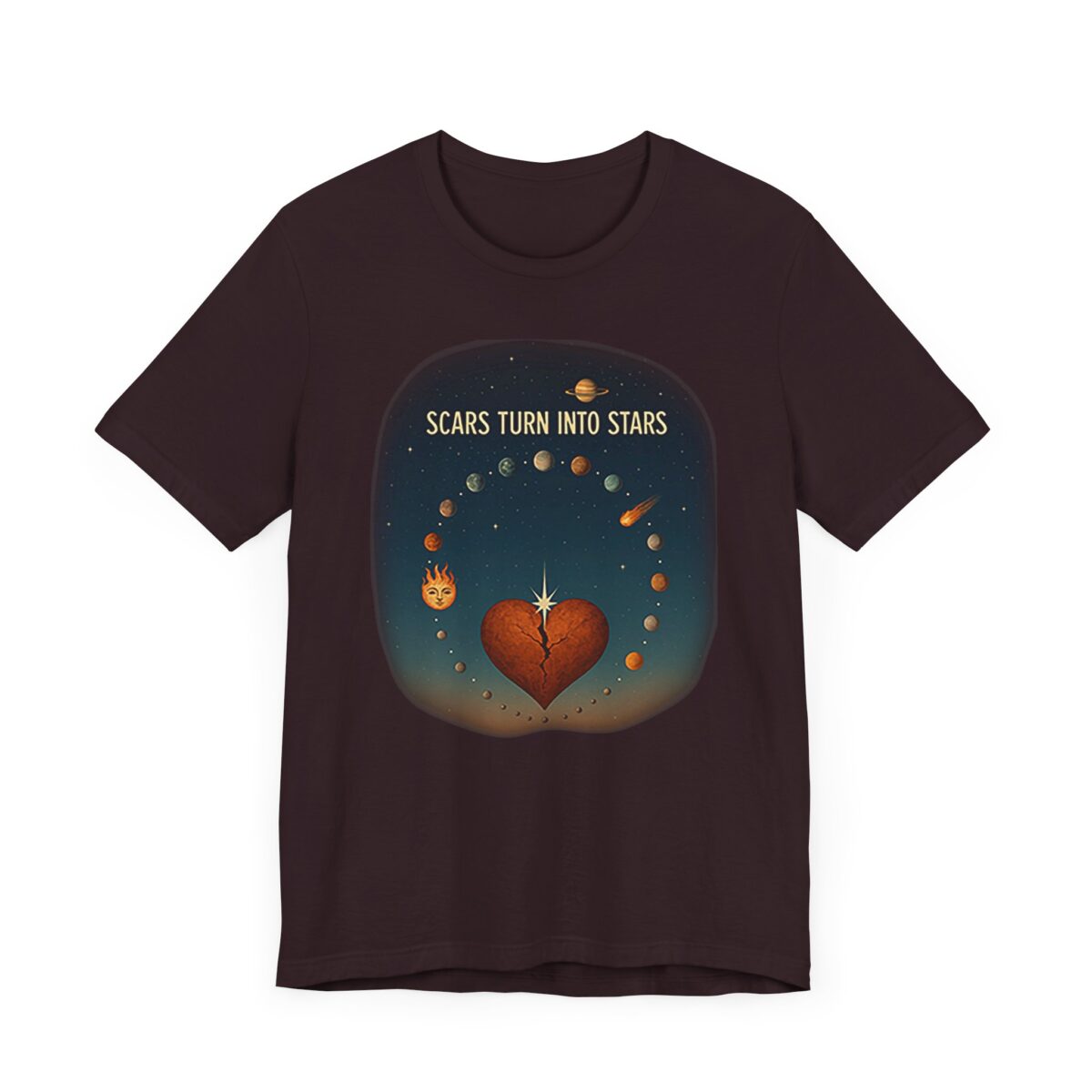 Scars Turn Into Stars Unisex Jersey Tee - Inspirational Meditation Shirt - Image 23