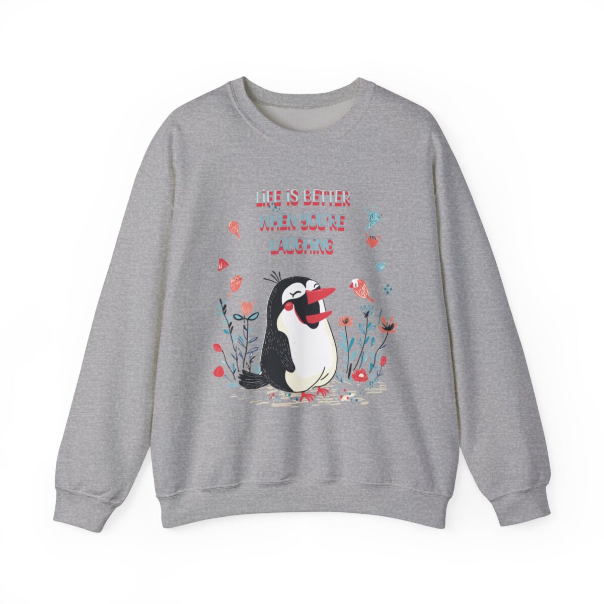 Life is better when you're laughing Unisex Heavy Blend™ Crewneck Sweatshirt - Image 9