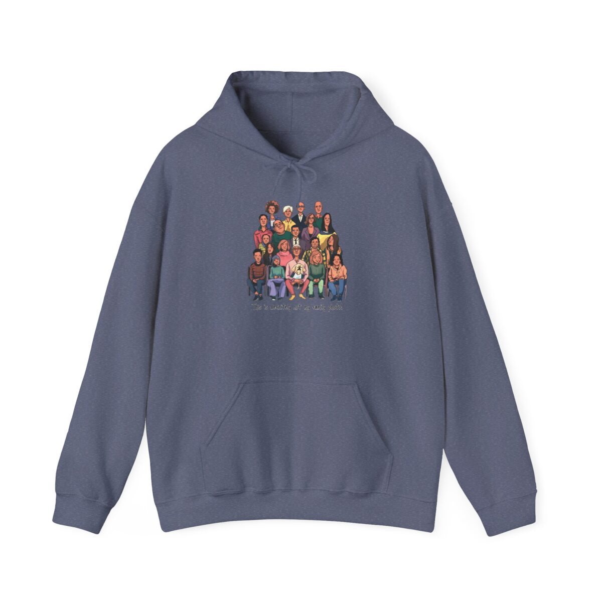 Definitely not my family photo Unisex Heavy Blend™ Hooded Sweatshirt - Image 33
