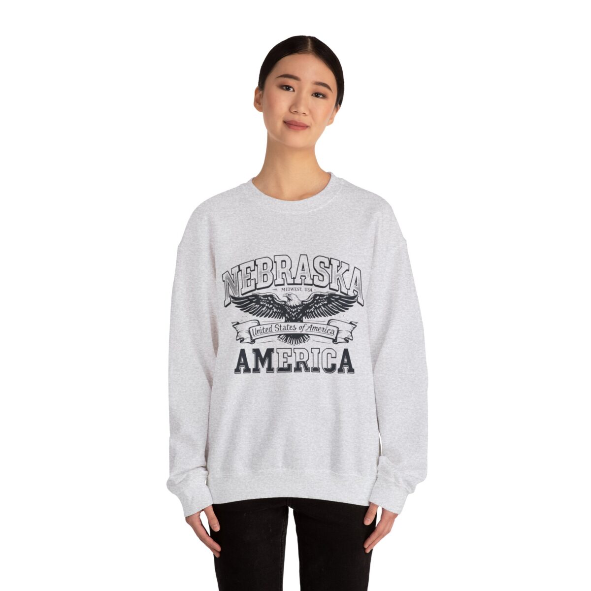 Nebraska Unisex Heavy Blend™ Crewneck Sweatshirt - Image 8