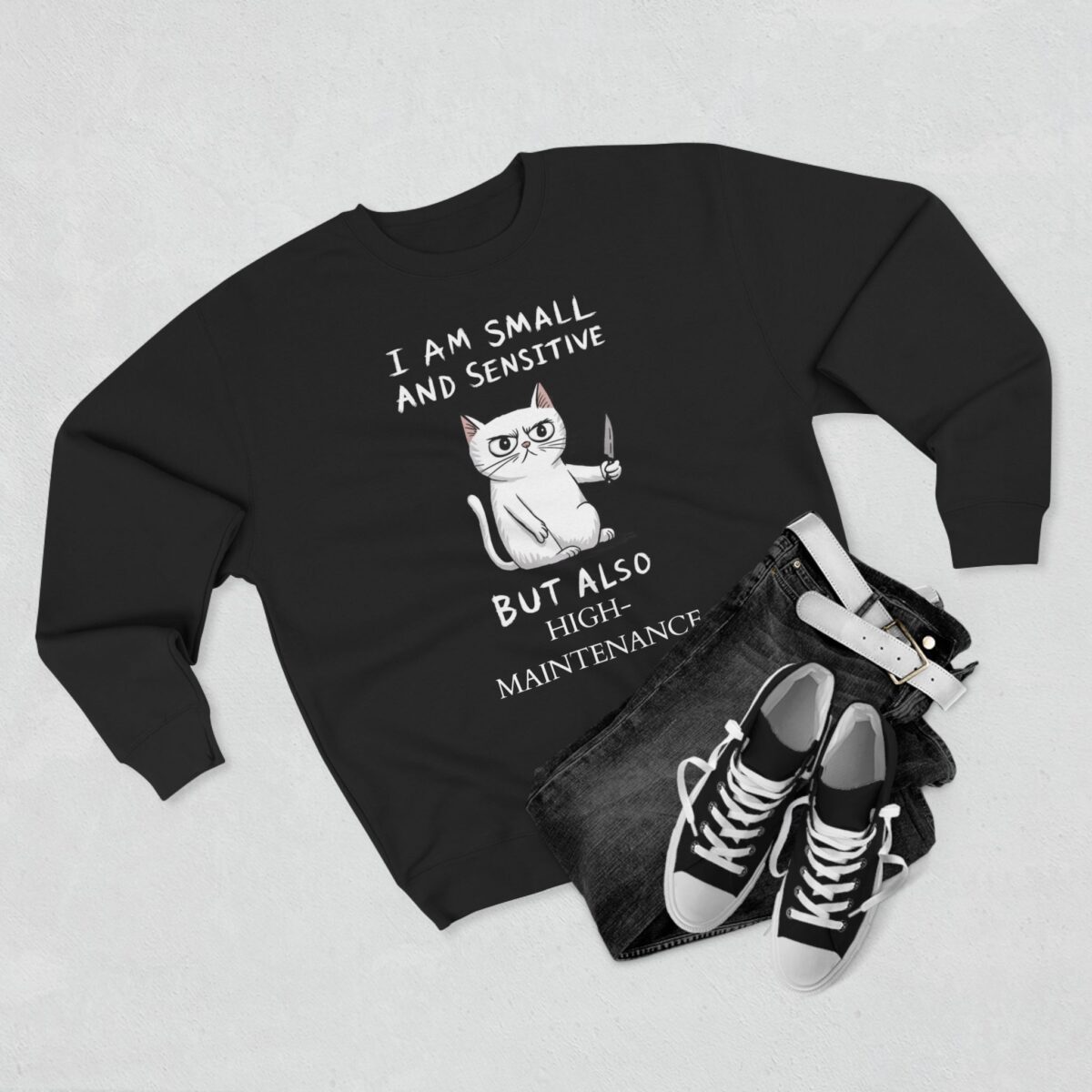 I'm high- maintenance Unisex Crewneck Sweatshirt - Image 11