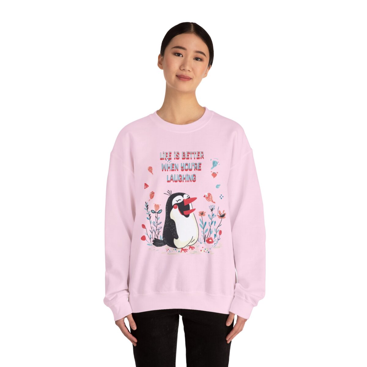Life is better when you're laughing Unisex Heavy Blend™ Crewneck Sweatshirt - Image 28