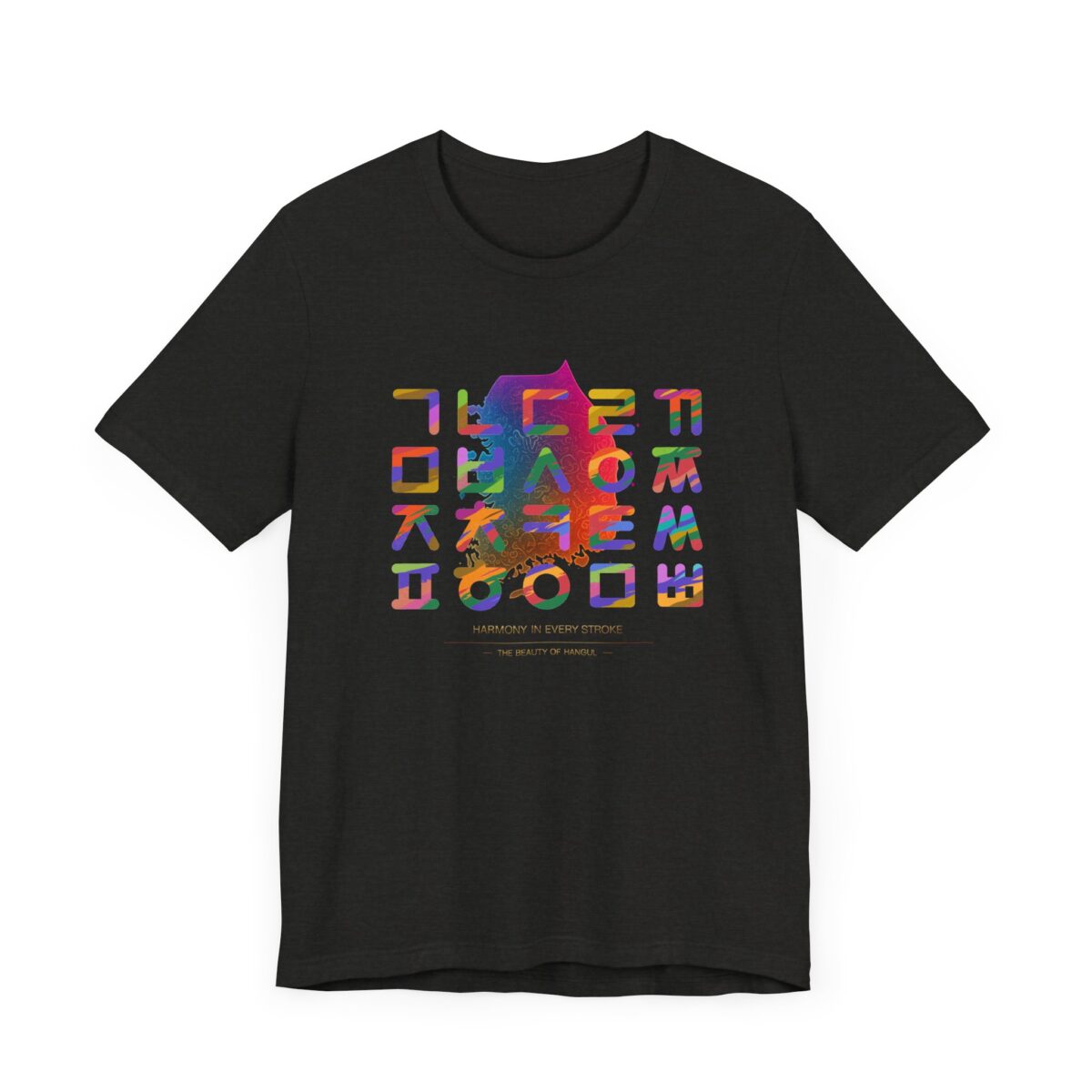 Korean Alphabet Unisex Jersey Short Sleeve Tee - Image 15