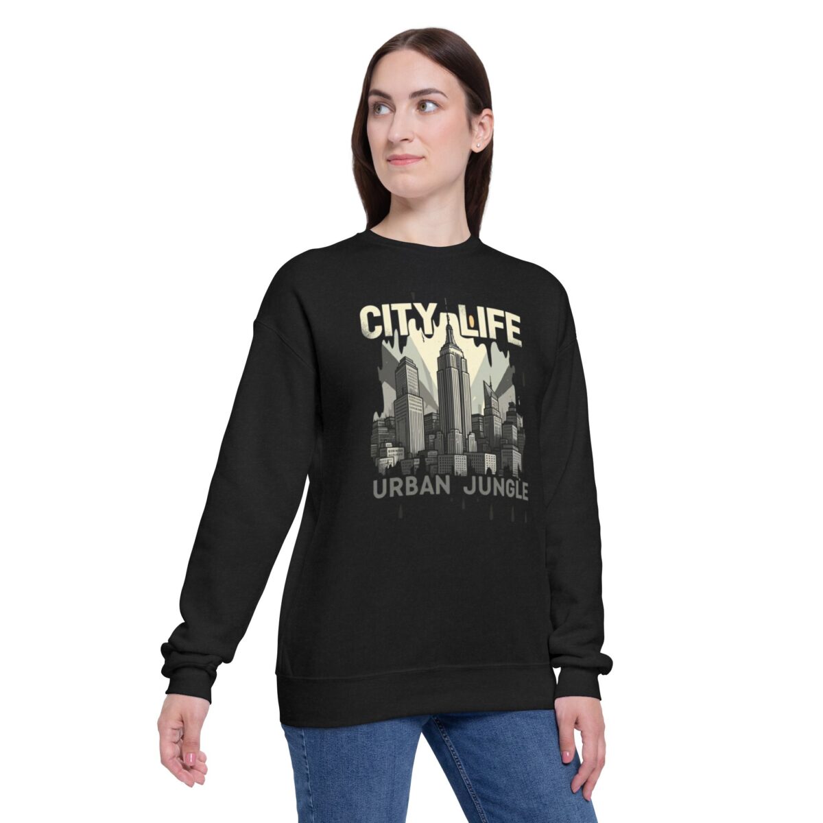City life Unisex Drop Shoulder Sweatshirt - Image 3