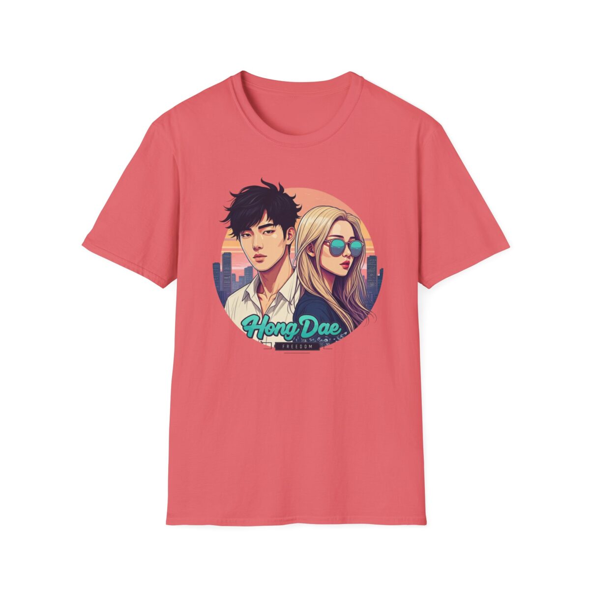 HongDae Freedom Unisex Softstyle T-Shirt - Image 5