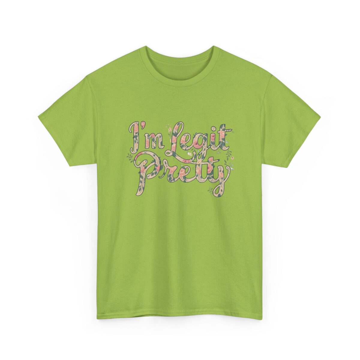 I'm legit pretty Unisex Heavy Cotton Tee - Image 23