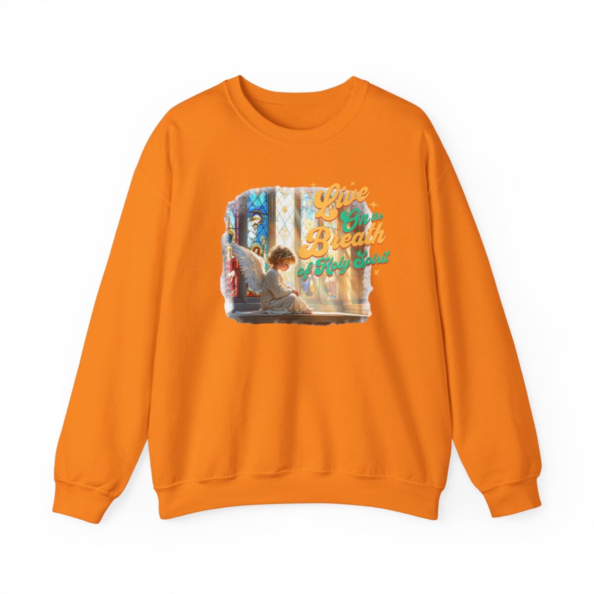 Live on the breath of the Holy Spirit Unisex Heavy Blend™ Crewneck Sweatshirt - Image 13
