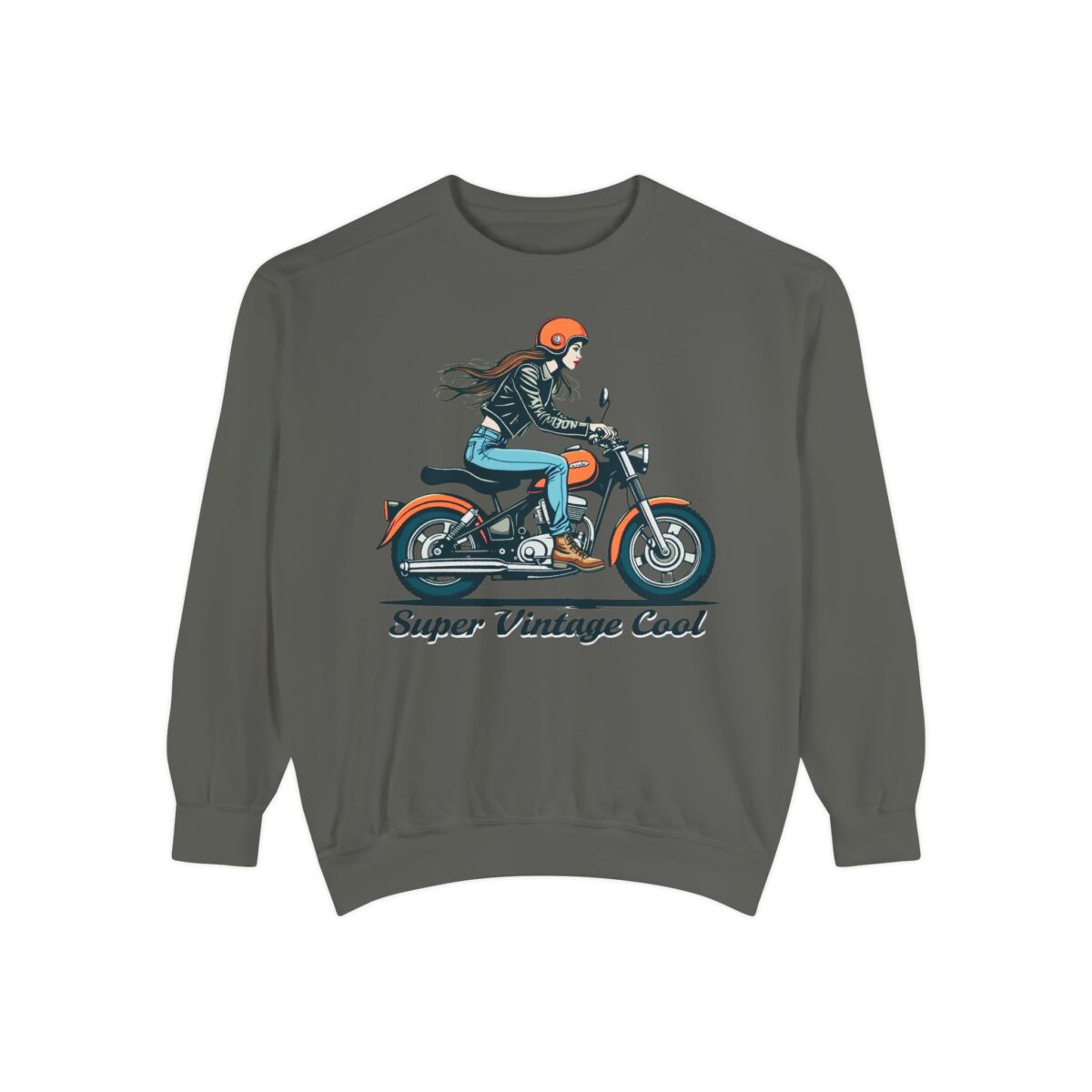 Super vintage cool Unisex Garment-Dyed Sweatshirt - Image 9