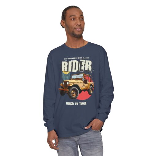 Rider Back in Time Unisex Garment-dyed Long Sleeve T-Shirt - Image 27