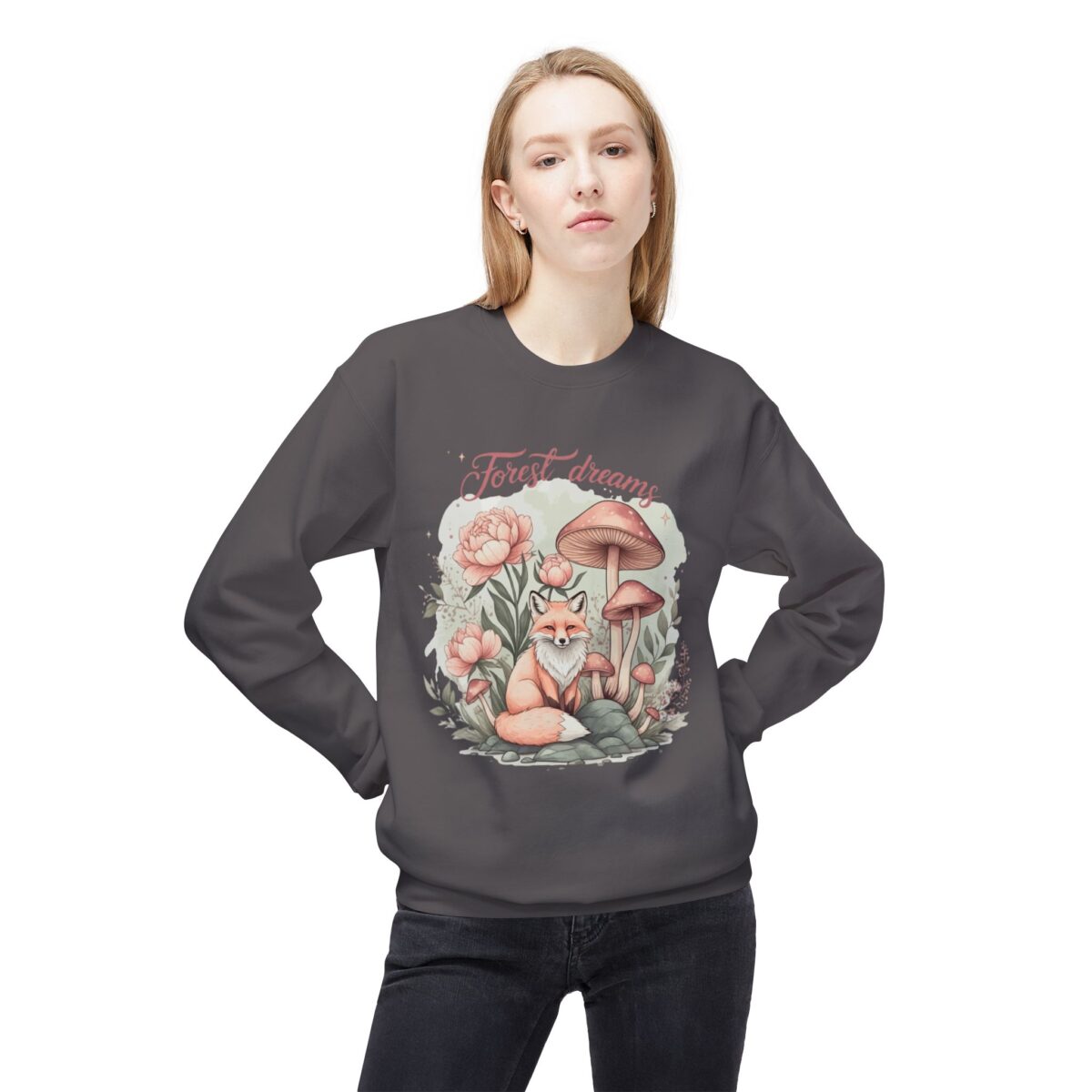 Forest dream Unisex Midweight Softstyle Fleece Crewneck Sweatshirt - Image 27