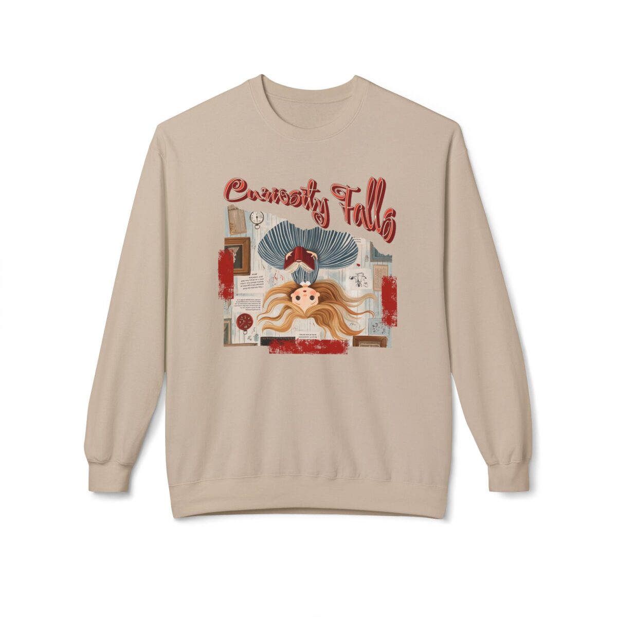 Curiosity falls Unisex Midweight Softstyle Fleece Crewneck Sweatshirt - Image 9