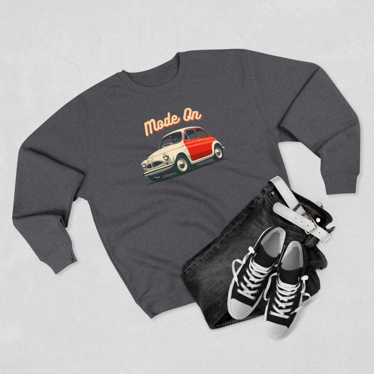 Mode on Unisex Crewneck Sweatshirt - Image 7
