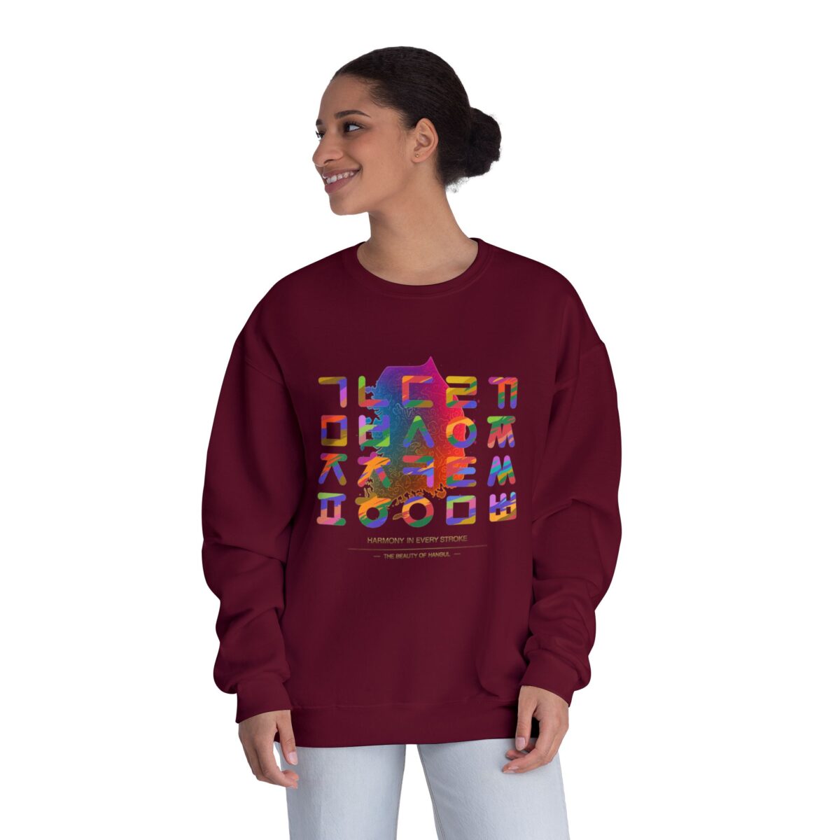 The Beauty of Hangul Unisex NuBlend® Crewneck Sweatshirt - Image 12