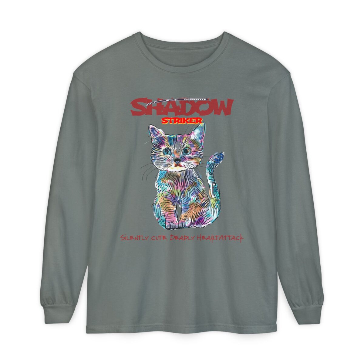 Shadow Striker Unisex Garment-dyed Long Sleeve T-Shirt - Image 29